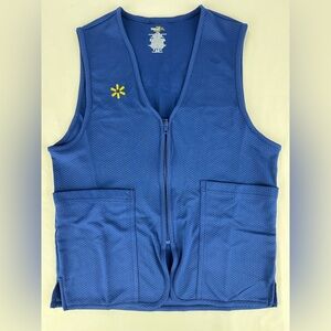Official Walmart Employee 2026 Blue “Happy to Help” Vest